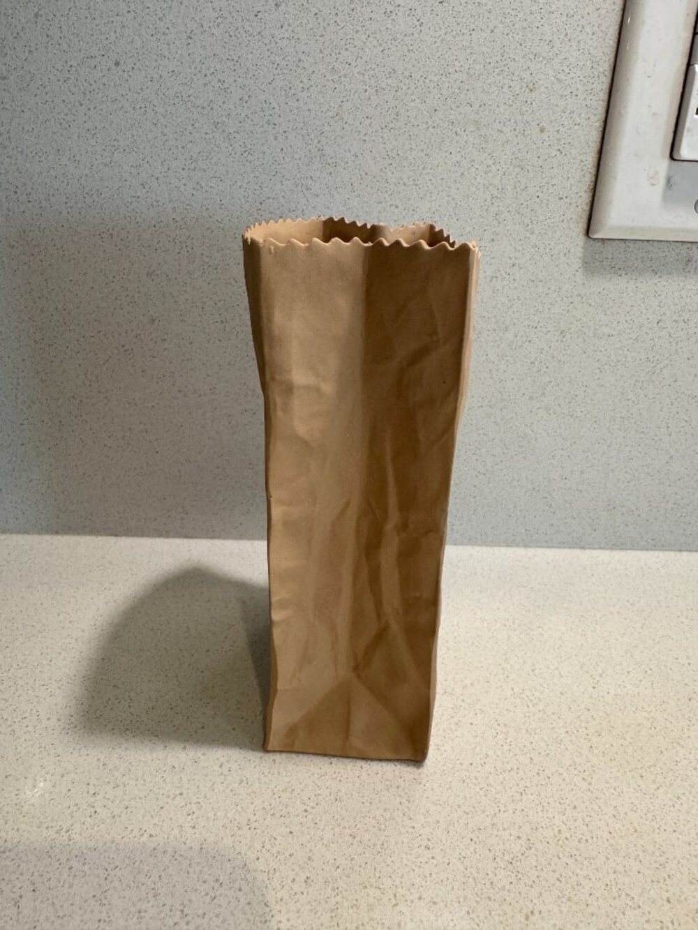 Vintage 80s Michel Harvey Paper Bag Vase Studio Pottery, Quebec, Rare - Picture 4 of 12